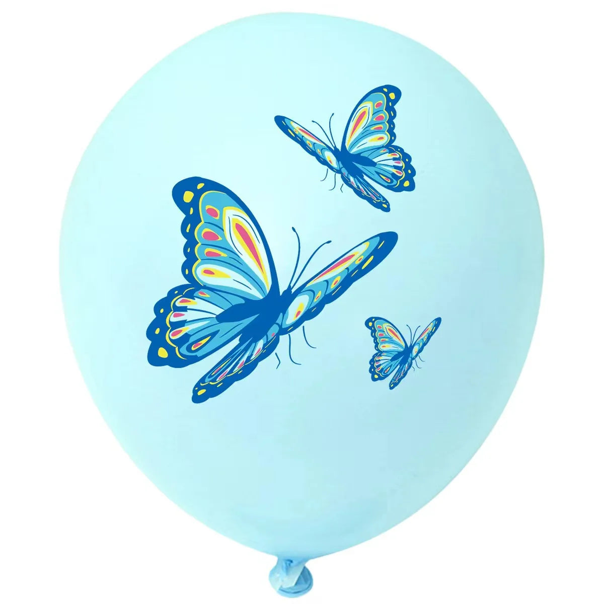 Butterfly Theme Latex Balloon Happy Birthday Pattern Printed Balloons