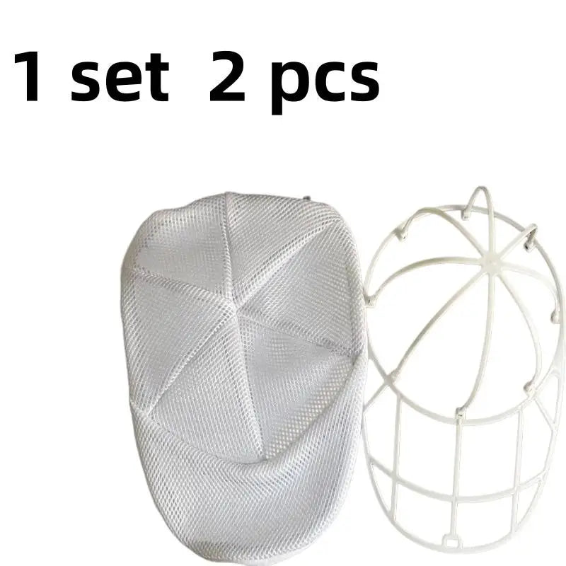 2pcs Mesh Hat Cleaning Set – Bag & Drying Rack, Gentle Baseball Cap Cleaner, Laundry Cage Stand Zpaxo 1 set 2 pcs