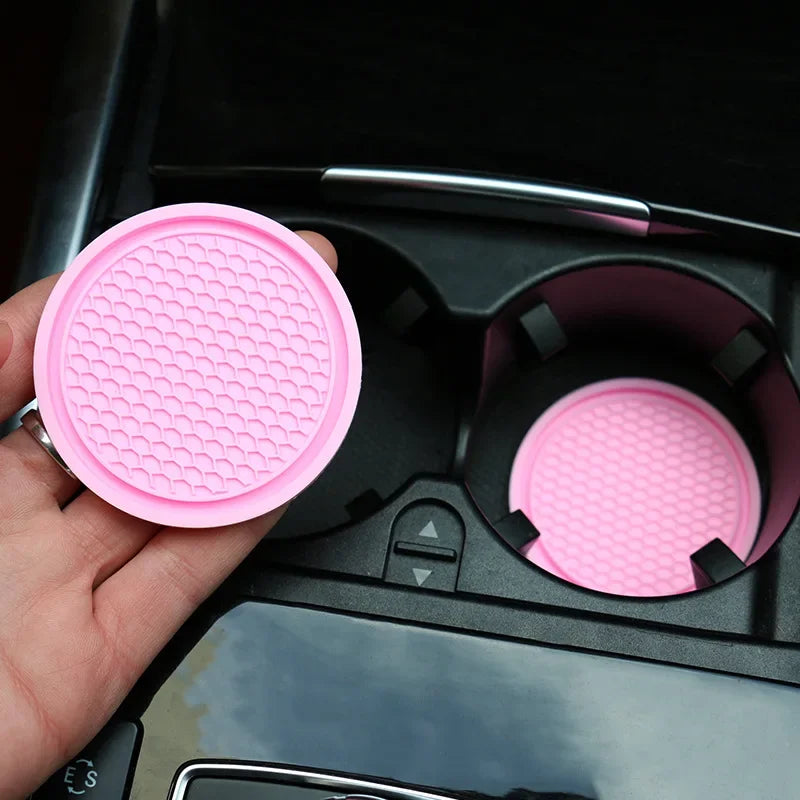 Car Cup Holder Anti-Slip Insert Coasters | Universal Fit 1/2 Pack