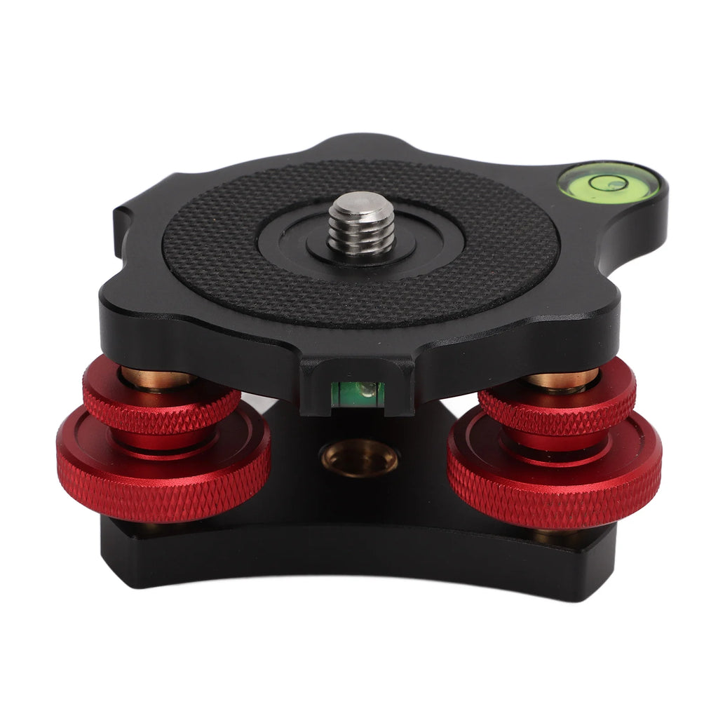 LP 64 Camera Tripod Ball Head Leveling Base Aluminum Triple Wheel