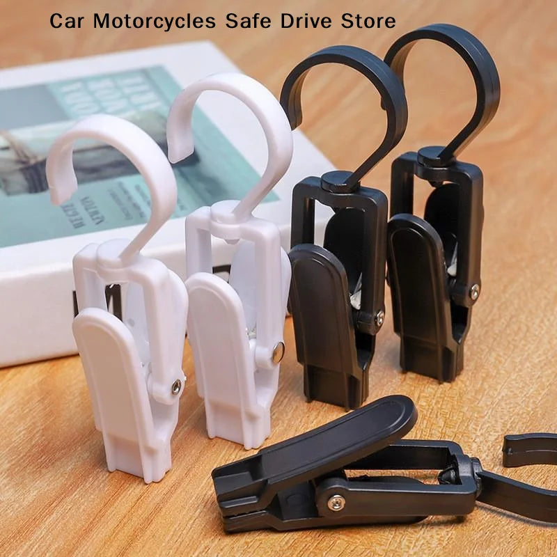 CM5 Plastic Hanging Clips 360 Degree Swivel Hooks Non Slip Grip