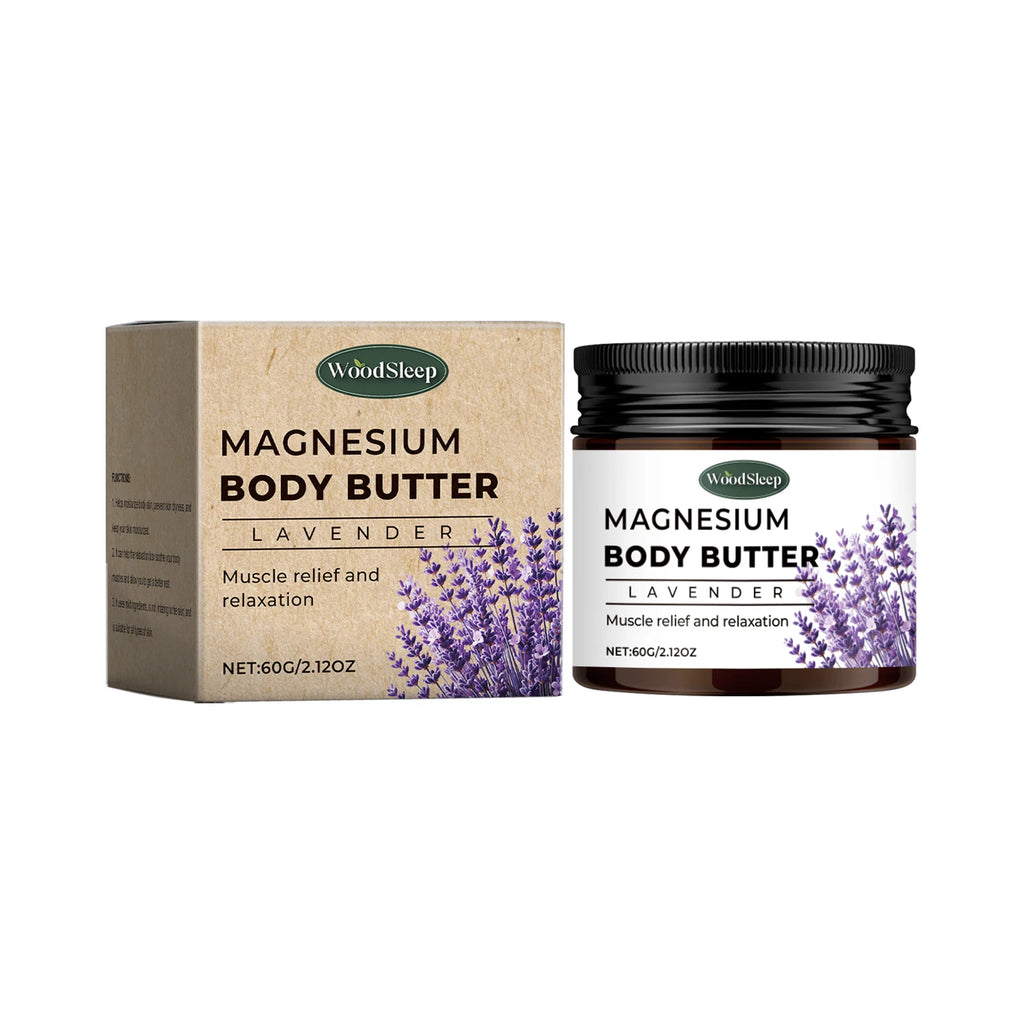 Lavender Magnesium Body Butter – Moisturizing Cream 60g Body Butter Cream Zpaxo 60g boxed