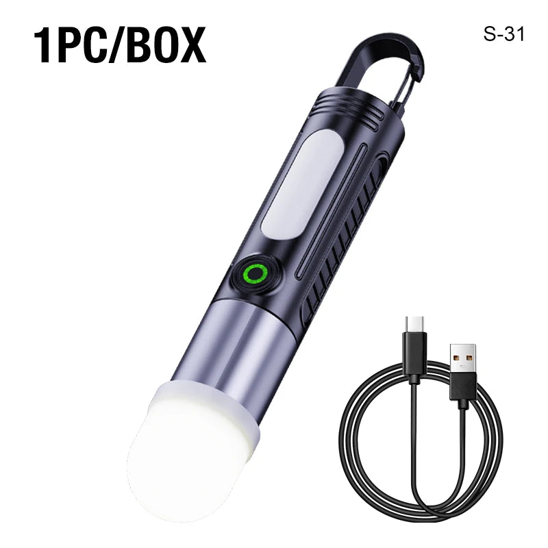 Multifunctional Mini Strong Light Flashlight Outdoor Camping Lighting