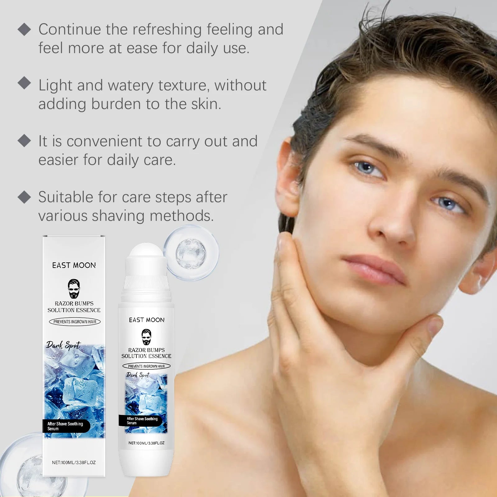 East Moon Men's Aftershave Serum – Soothing & Moisturizing 100ml Aftershave Serum Zpaxo