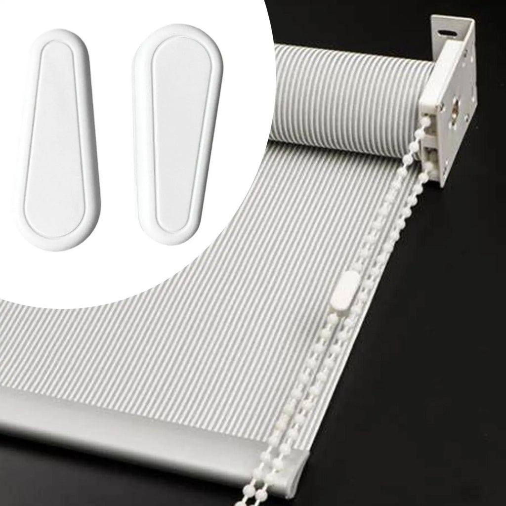 2x Curtain Bead Chain Counterweight Handle Length 9cm Repair Parts Rolling Rope Handle Smooth Surface White Simple Assembly Zpaxo