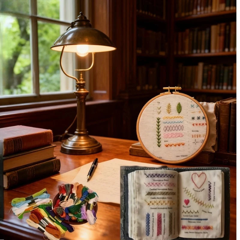 Embroidery Stitch Books Step-by-step DIY Sewing Book Beginners Learn