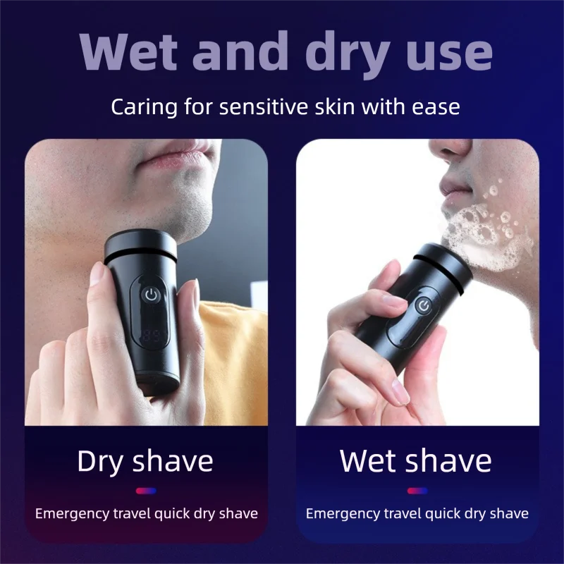 Aluminum Alloy Small Steel Cannon Electric Mini Digital Shaver Water
