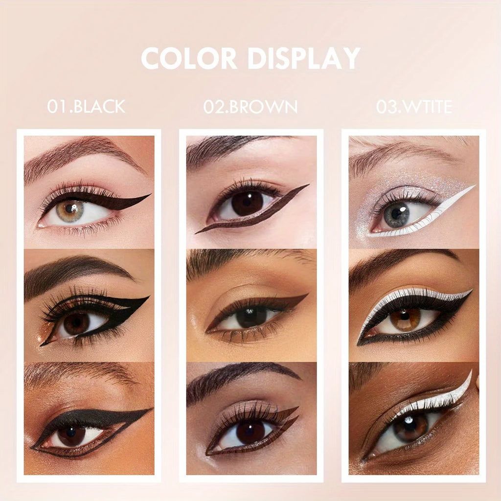 Ultra-thin Waterproof Liquid Eyeliner Dry Quickly Smooth Eye Liner Long Last Lower Eyelash Pen Makeup Cosmetics 6 Colors Zpaxo