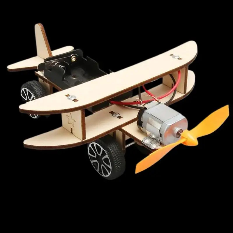 Wooden Engineering Airplane DIY Puzzle STEM Educational School Supply Zpaxo