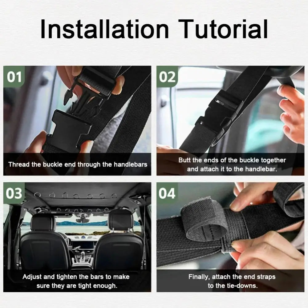 7 Rod Capacity Car Fishing Holder Snap Buckle Easy Install Vehicle Zpaxo