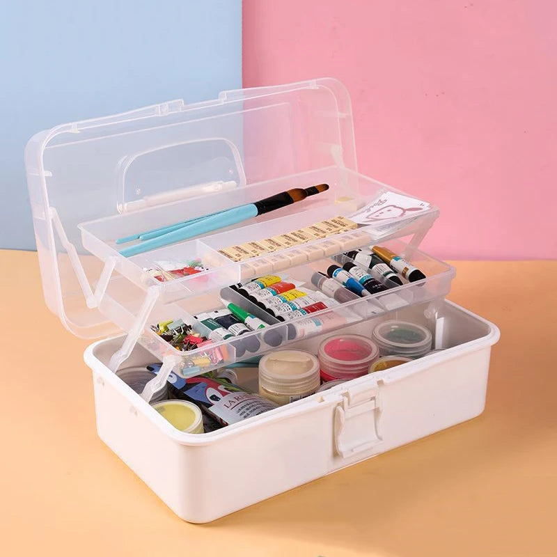 3 Layers Large Capacity Storage Box Foldable Multifunctional Plastic Zpaxo