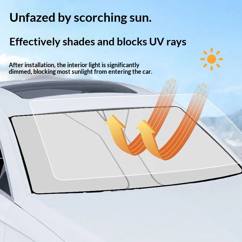 Car Windshield Sun Shade Cover Foldable Front Window Visor Blocks UV