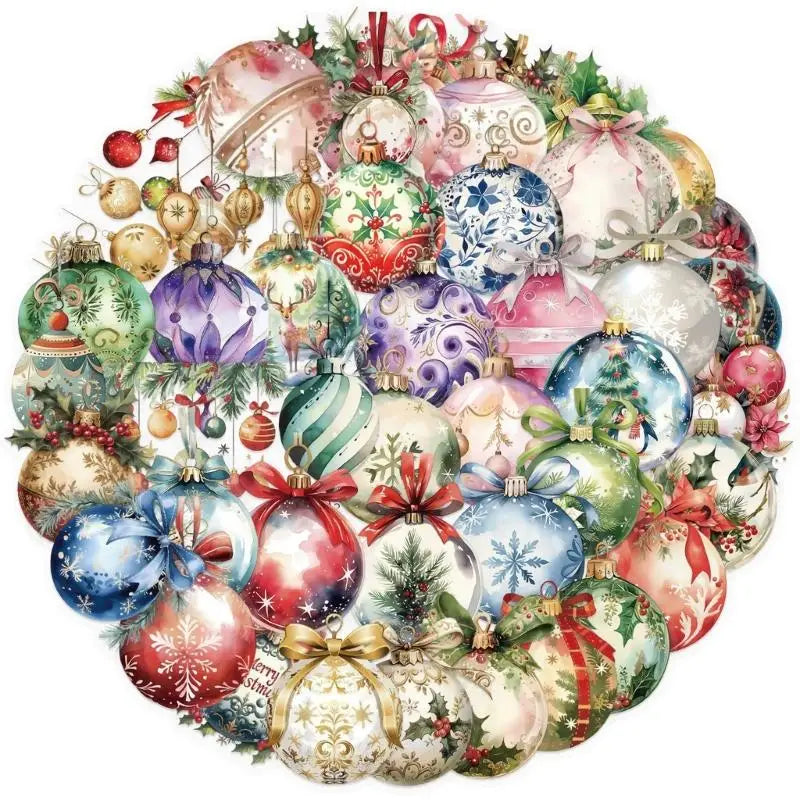 652F Environmental Friendly PET Christmas Transfers 50 Unique Clear Zpaxo CN