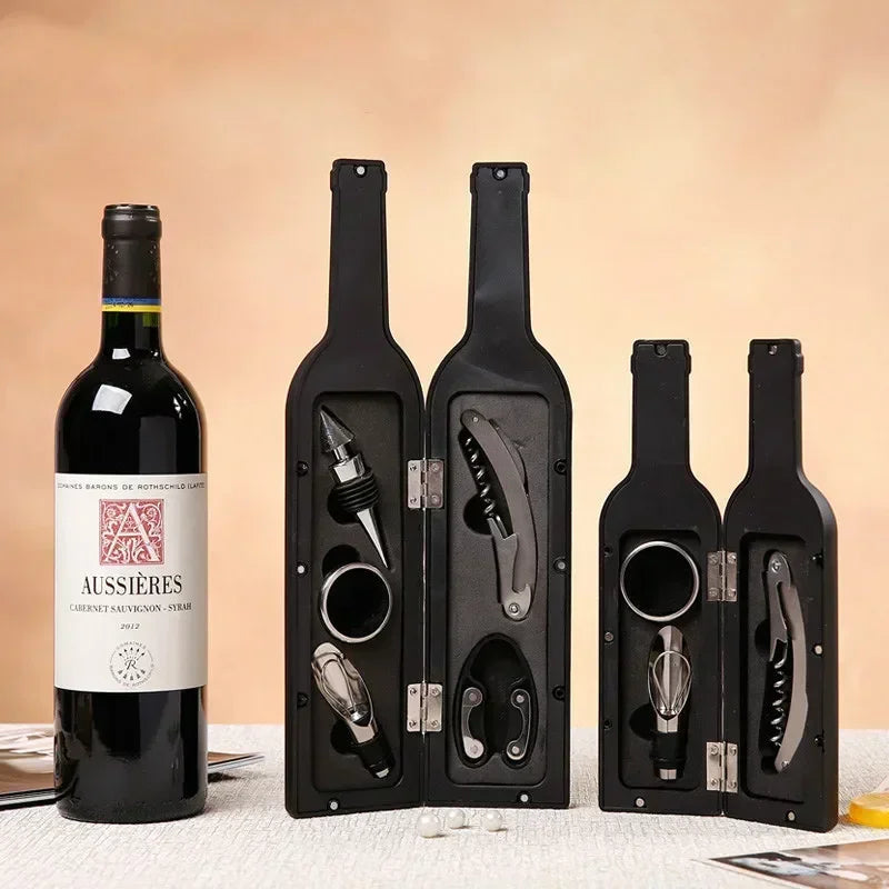 5-Piece Wine Opener Gift Set – Corkscrew & Accessories Kit Wine Accessory Set Zpaxo