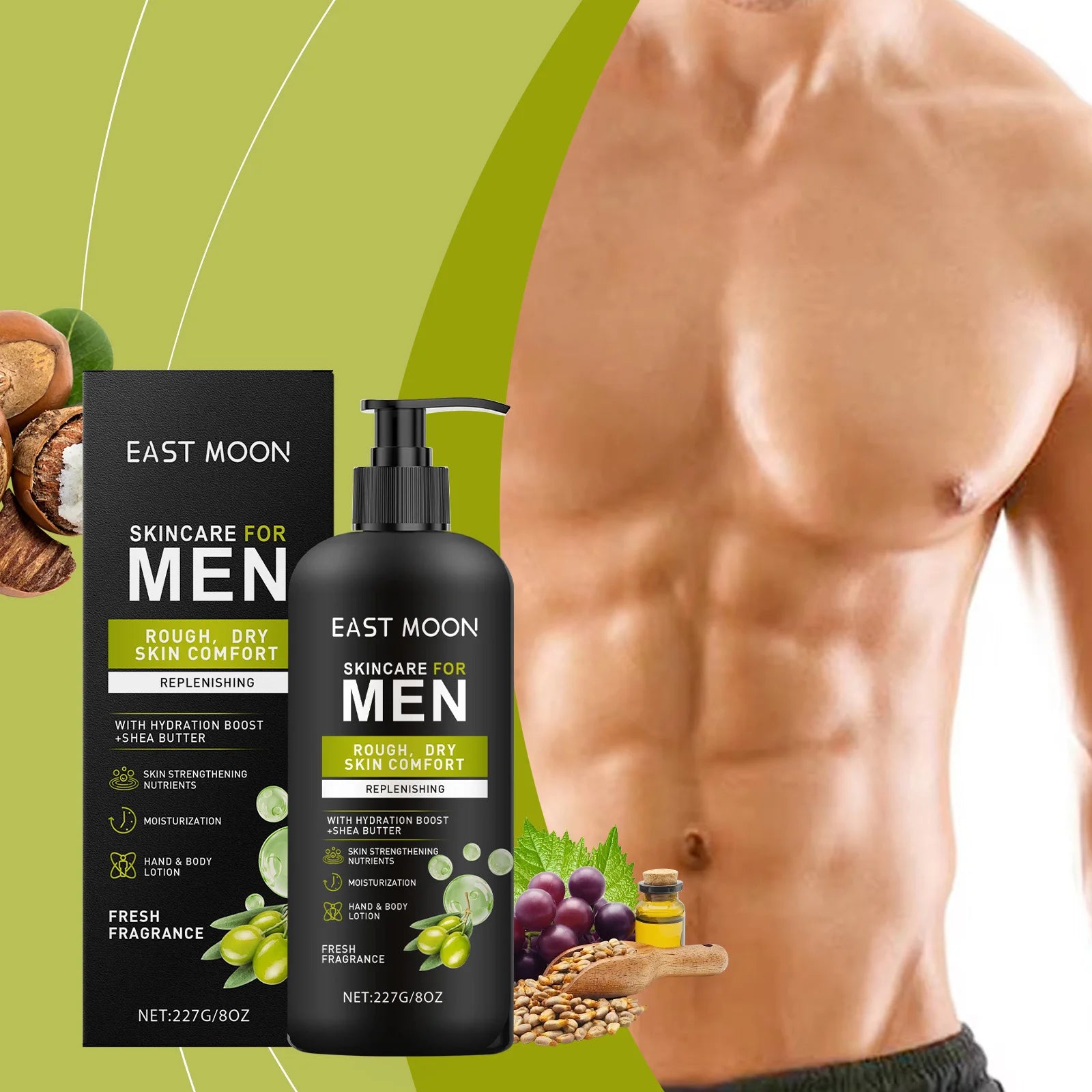 Men's Body Lotion Series Moisturize Dry Improve Sagging Oil Control Lasting Fragrance Brighten Skin Nourishing Creams Zpaxo