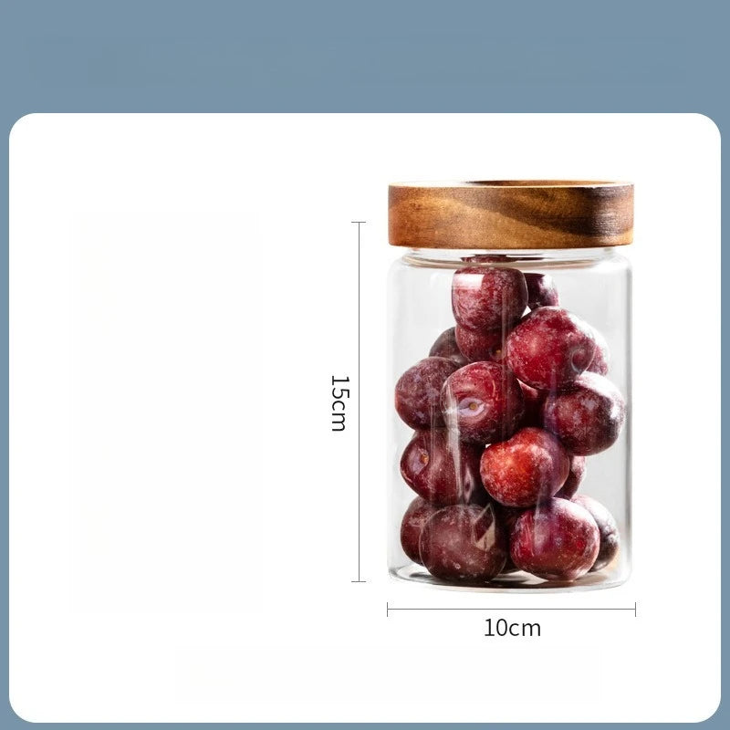 Sealed storage jar kitchen storage jar moisture-proof glass jar food grade coffee jar glass sealed jar Zpaxo 10X15CM