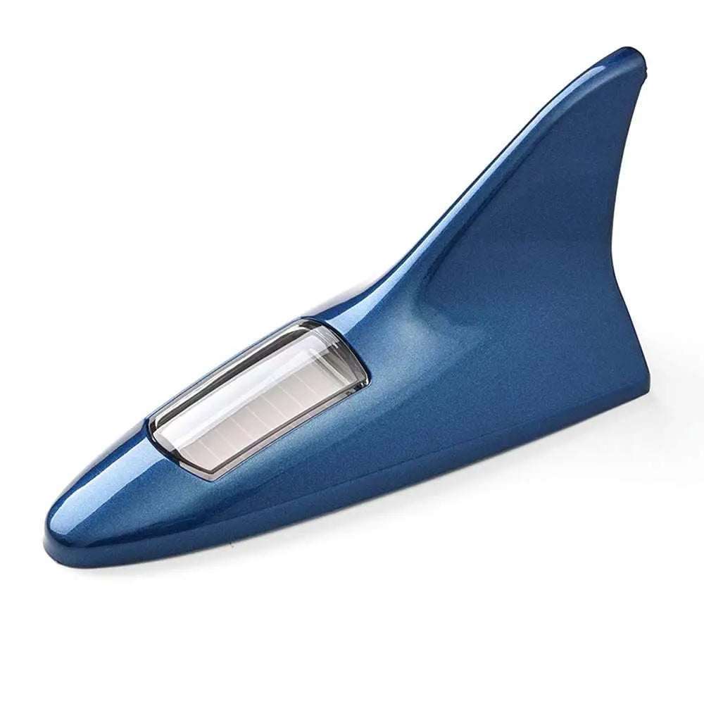 Lights Modified lights Car Roof Truck Solar Shark Fin Antenna Warning Flash Lamp Rear-end LED flash lights Car Decorative Light Zpaxo blue