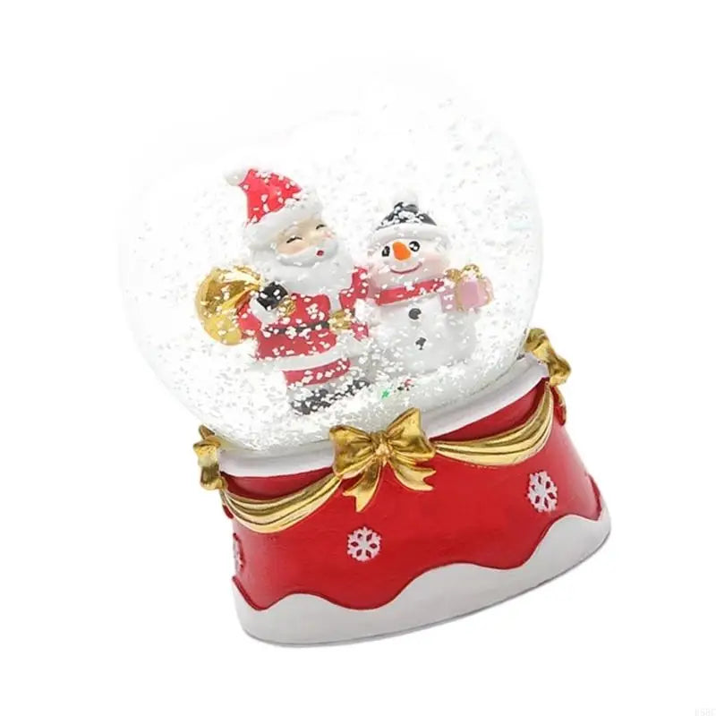 Snow Globes Decoration Resin Energy Efficient LED Light Christmas