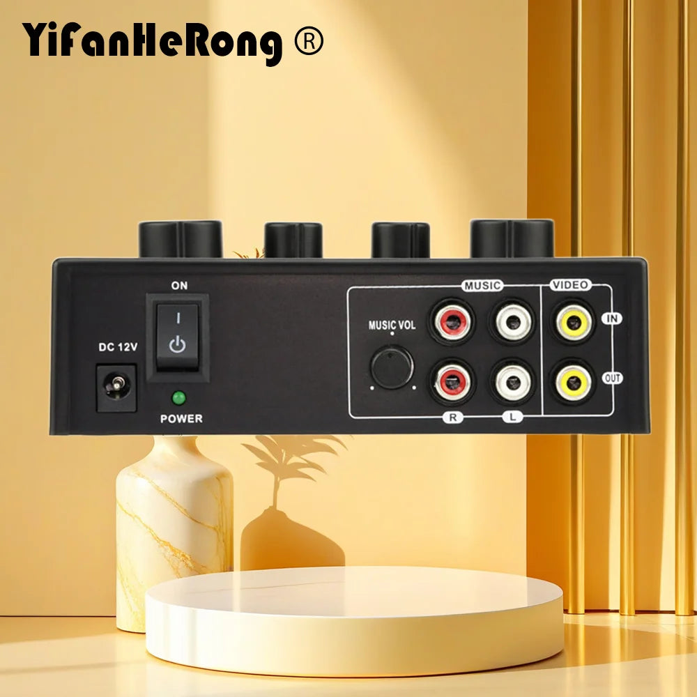 EU Plug Karaoke Sound Mixer Audio System Professional Portable Digital Audio Sound Karaoke Machine Echo Mixer System Zpaxo Default Title