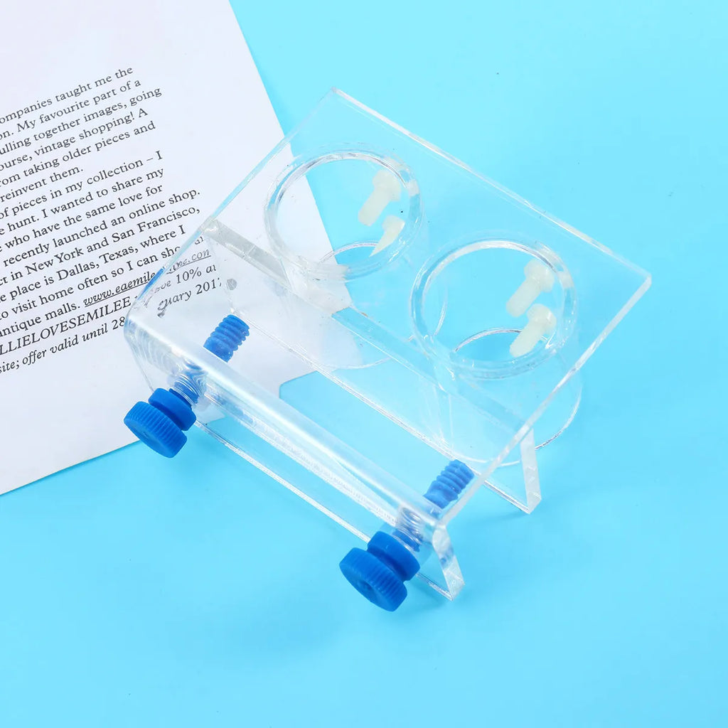Premium Acrylic Double Ended Fish Water Pipe Flexible Fixed Support