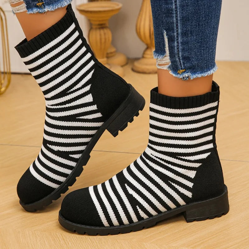 2026 Spring Autumn Women's Comfortable Breathable Vintage Mid Heel Zpaxo