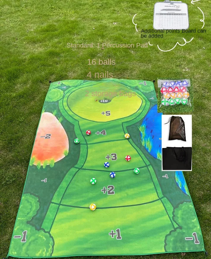 Leisure Golf Strike Game Pad Outdoor Camping Sports Golf Game Set Leisure Travel Parent Child Interaction Leisure Golf Set Zpaxo