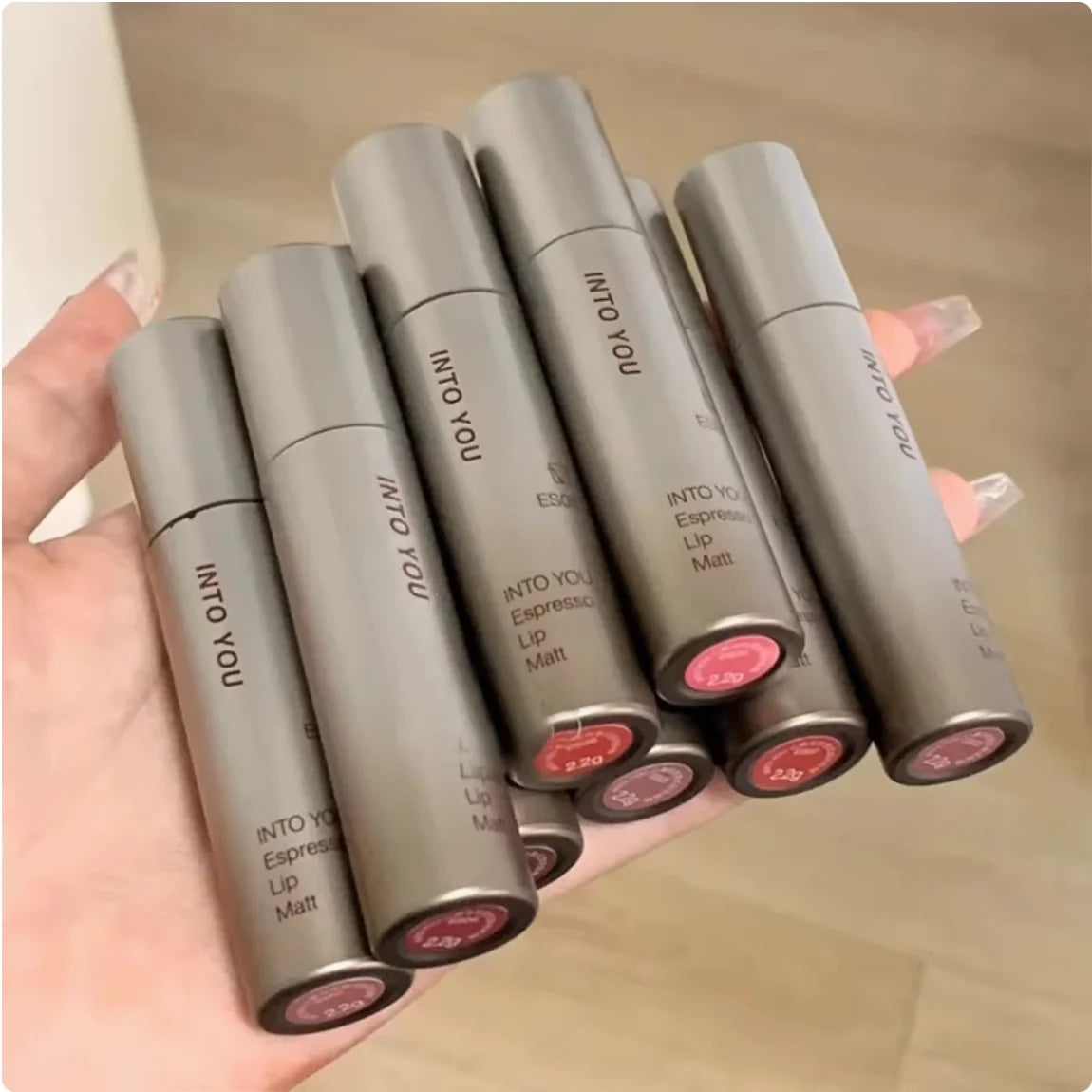 Into You Espresso Lip Tint Matte Rich Velvet Lipgloss Intoyou Zpaxo
