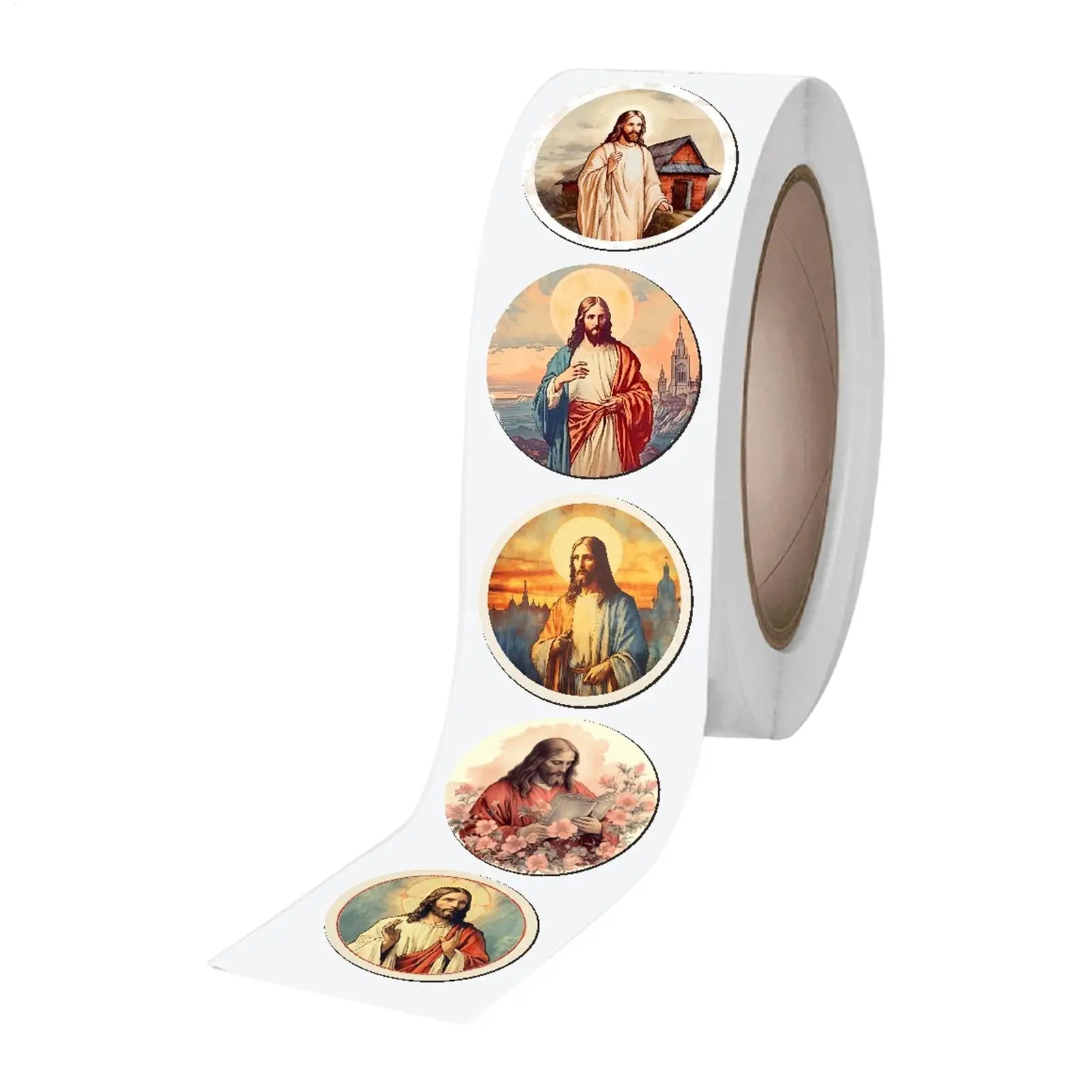Christian Stickers Fade-resistant Party Favor Jesus Roll Sticker Wall