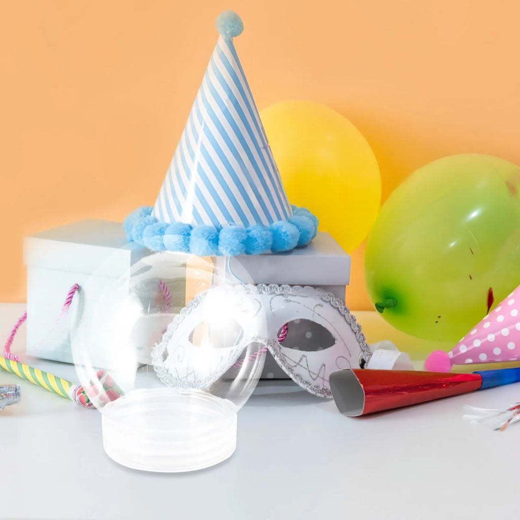 Clear Plastic Snow Globes Round Ball Lightweight DIY Empty Water