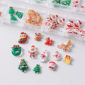 Colorful Christmas Nail Charms Reindeer Snowman Bell Mix Art Santa Zpaxo Default Title