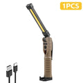 COB LED Work Light Rechargeable Magnetic Hook Camping Lantern