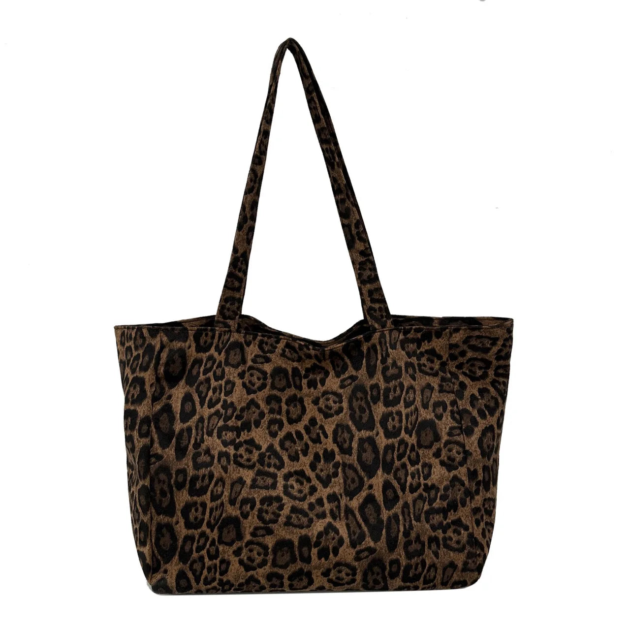 Vintage Leopard Print Tote Bag Women Large Capacity Crossbody Zpaxo Beige 4PCS
