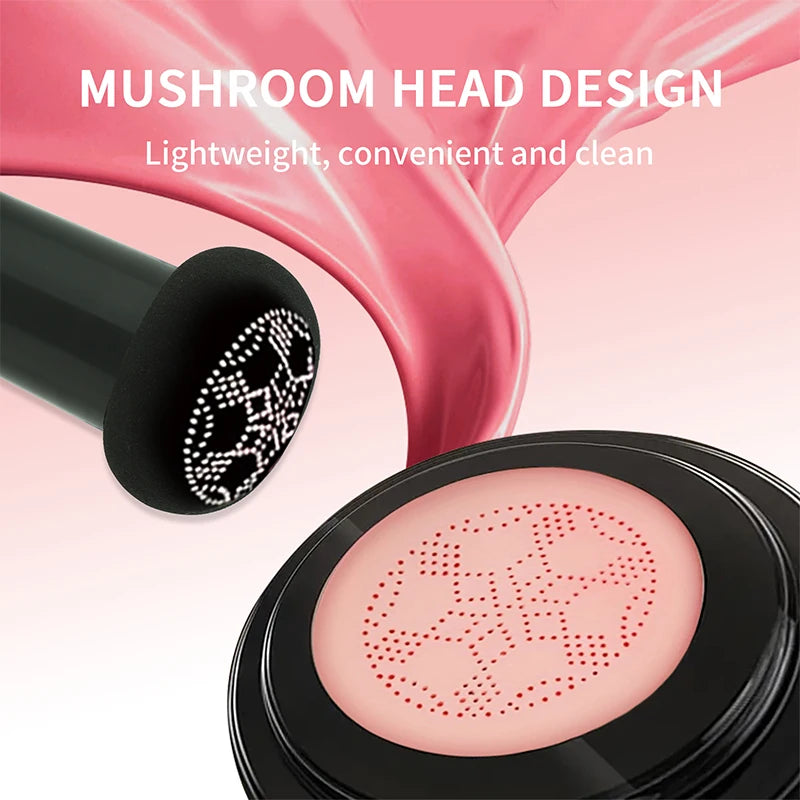 3-in-1 Air Cushion Powder Blusher Light Texture Natural Durable Easy