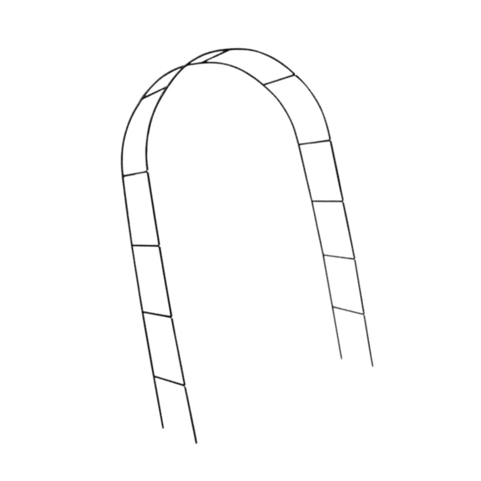 DIY Metal Garden Arch Trellis 240x140x38cm Flowers Frame Multipurpose Zpaxo