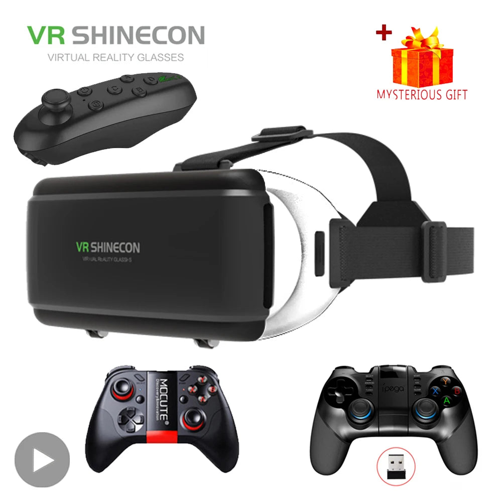 VR Shinecon 3D VR Headset – iPhone & Android Compatible VR Headset Zpaxo