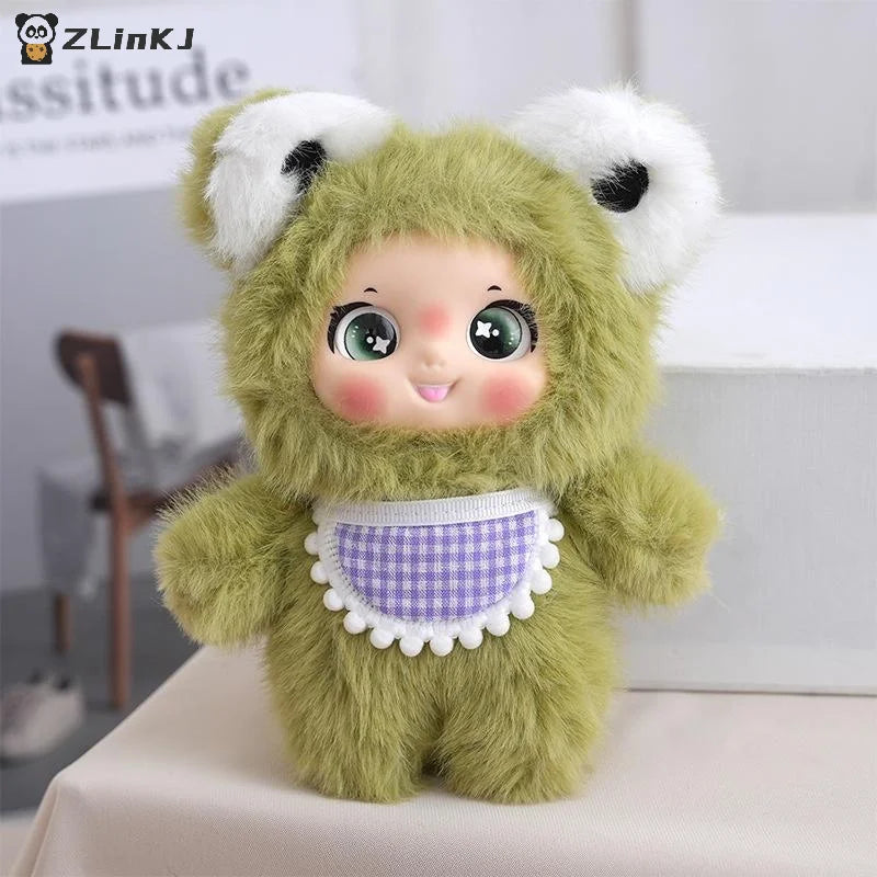 ▶Cute Animal Rabbit Bear Sheep Plush Doll Toy Pendant Keychain Ornaments Backpack Hangings Decoration Car Keyring For Women Gift Zpaxo