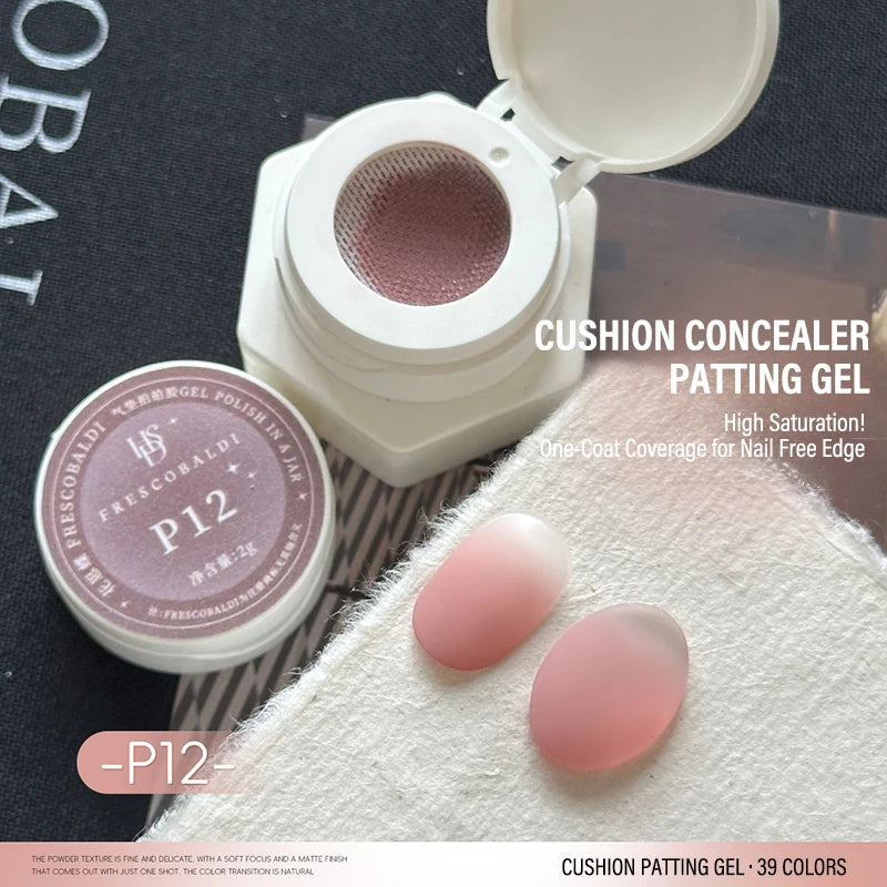 Gradient Nail Air Cushion Patting Gel High Gloss Ombre Patting Gel Polish Blush Blooming Aura Manicure UV Nail Polish Salon Tool Zpaxo P12
