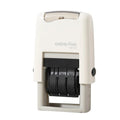 Self Inking Date Stamp 25x2.8mm English Date Clear Imprint Quick Drying Adjustable Self Inking Stamp English Date Stamp Zpaxo WHITE