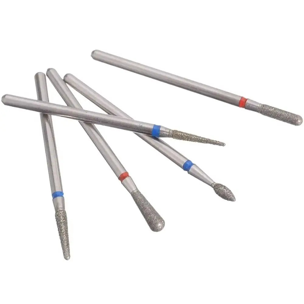Durable Diamond Nail Drill Bits Cuticle Removal Cone Shape Buffing Zpaxo