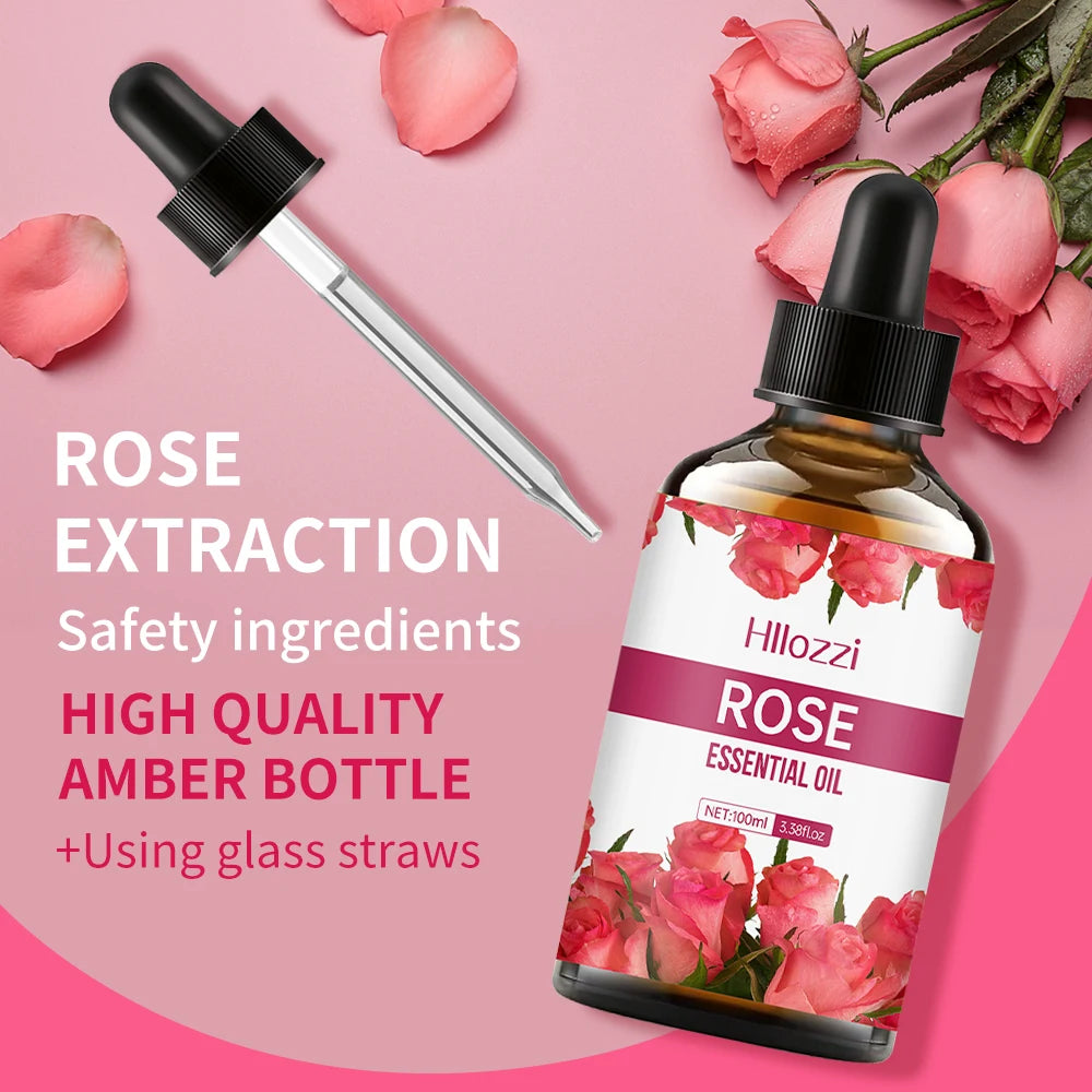 ROSE ESSENTIAL OIL High-quality Moisturizing Nourishing Massage Zpaxo