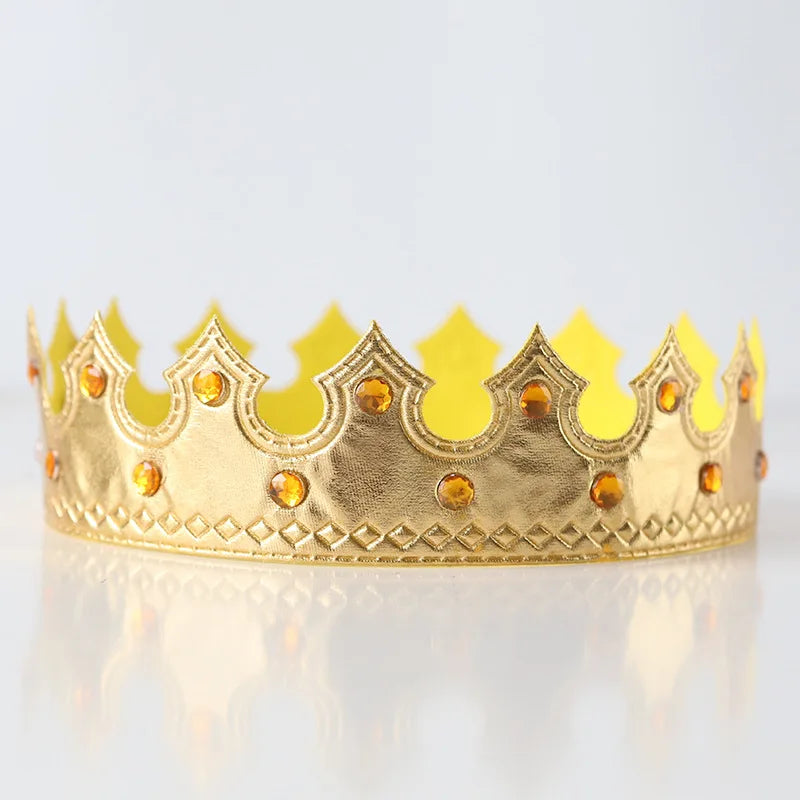 Birthday Hat Princess Prince King Crown Happy Kids Party Prom Photo