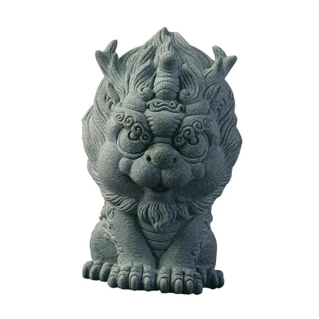 Lucky Beast Pixiu Decoration Chinese Traditional Style Desktop Home Decoration Tea Pet Collectible Sculpture Statue Decor Zpaxo