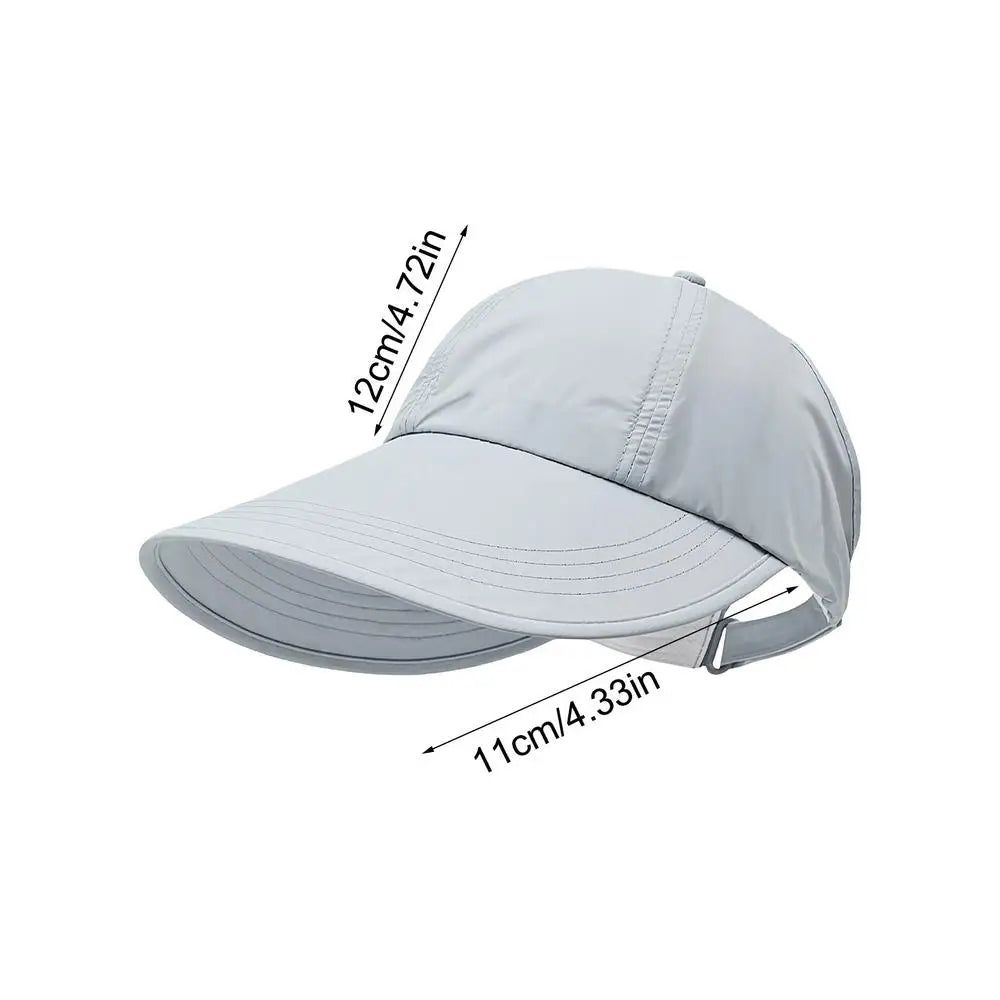 Wide Brim UV Sun Hat – Breathable Adjustable Unisex Beach Cap Wide Brim Sun Hat Zpaxo Blue