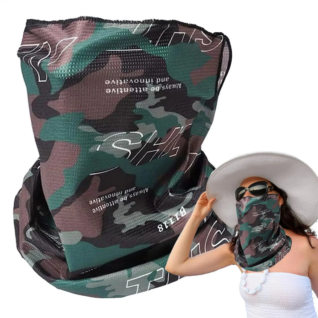 UV Protection Ice Silk Face Gaiter – Windproof Outdoor Bandana Outdoor Face Gaiter Zpaxo
