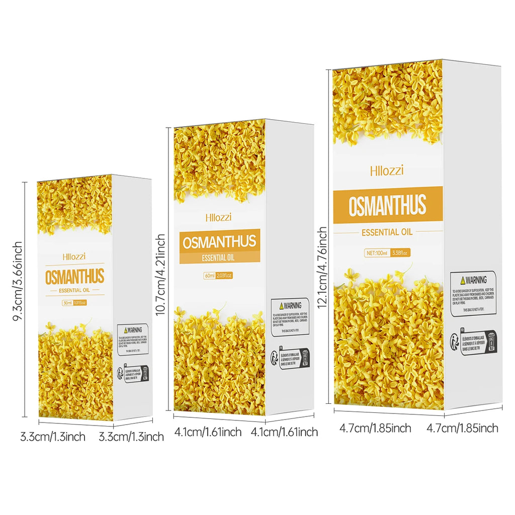 100ml/60ml/30ml Osmanthus essential oil Plant essential oil Pure essential oil Humidifier Aromatherapy Soap DIY Production Zpaxo