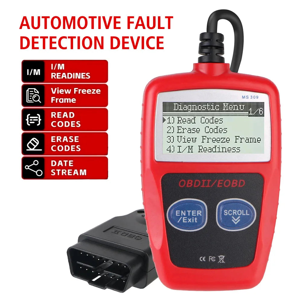 OBD 2 Scanner Fault Code Clear Car Diagnostic Tools OBD2 Reader 16