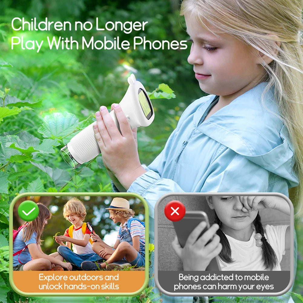 1000X Electronic Magnifier Camera 2 Inch IPS Screen Children Biological Insect Coin Magnifier 2MP Lens Mini Portable Microscopes Zpaxo