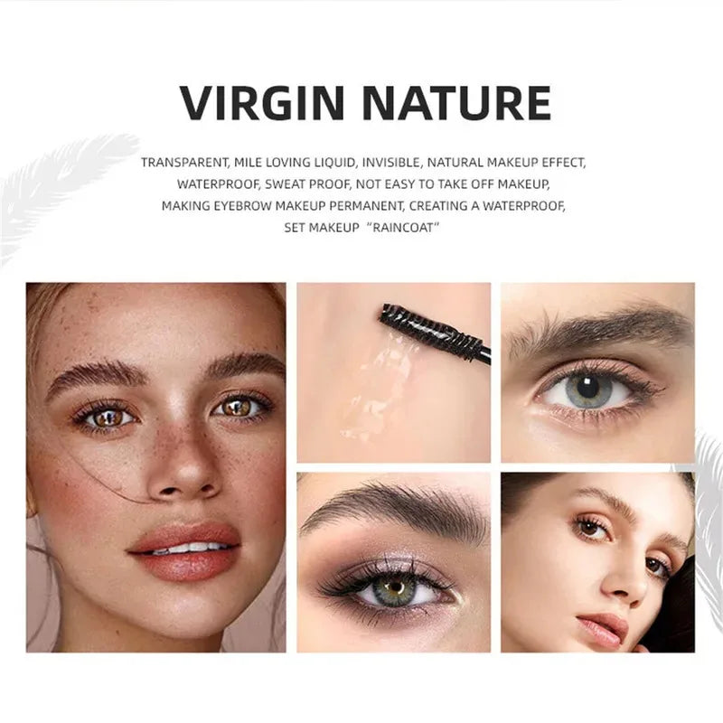 Brow Raincoat Styling Gel Clear Brow Gel Waterproof Sweat Resistant Long Lasting Eyebrow Gel Liquid Eyebrow Styling Wax Zpaxo