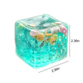 Blue Cubes Sea Squishy Fidget Toy Soft Transparent Star Shell Squeeze