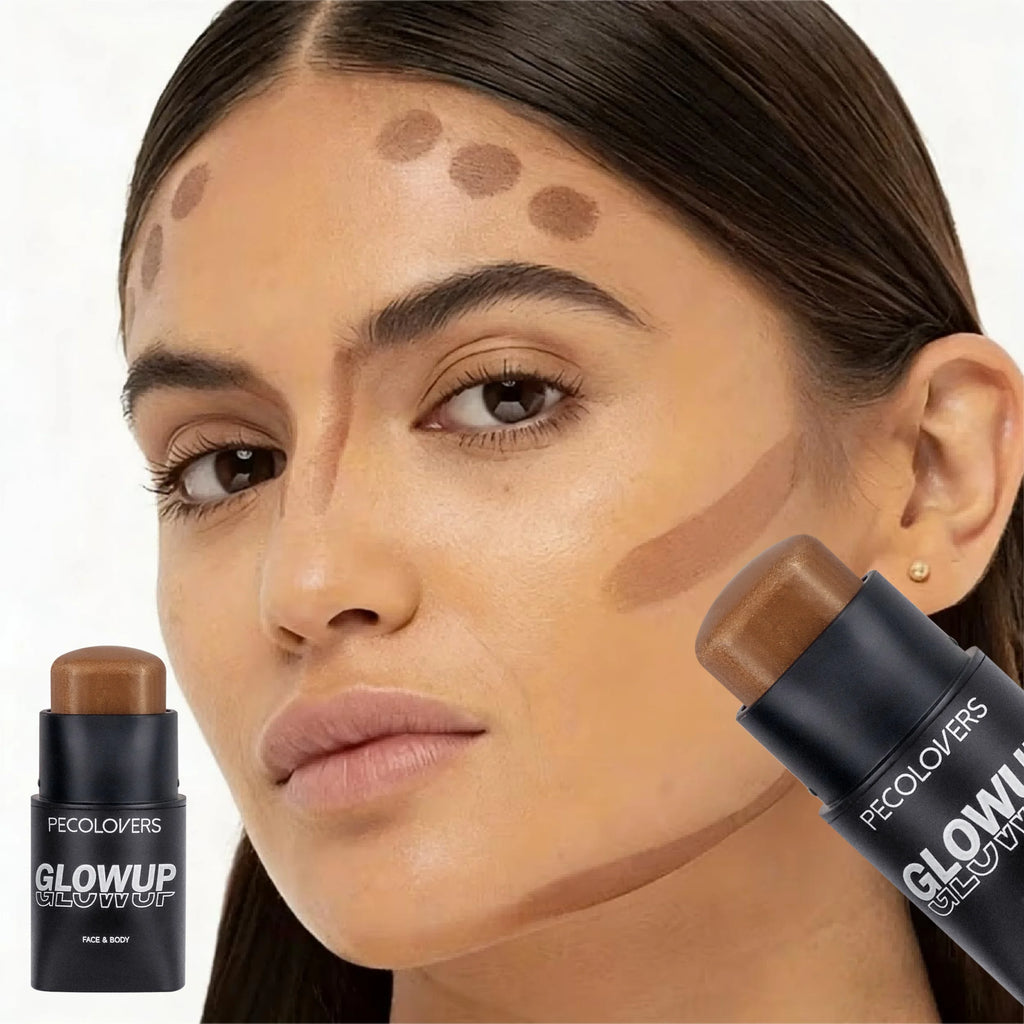 1PC Cool Facial Contour Stick & Definition Rod Compatible-Face Enhancer with Natural Buildable Coverage, Matte Makeup Zpaxo